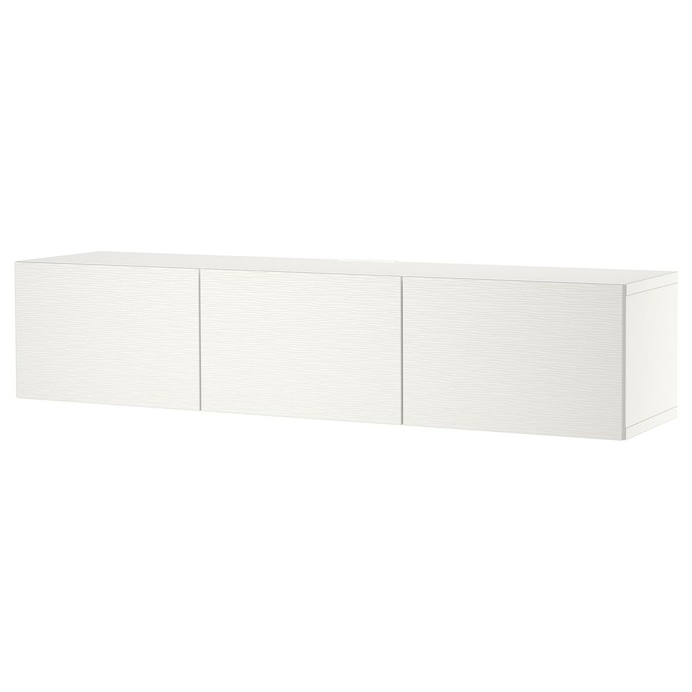 Тумба под ТВ, с дверцами, белый/Лаксвикен белый 180x42x38 см IKEA BESTÅ БЕСТО 094.328.44 - фото 1