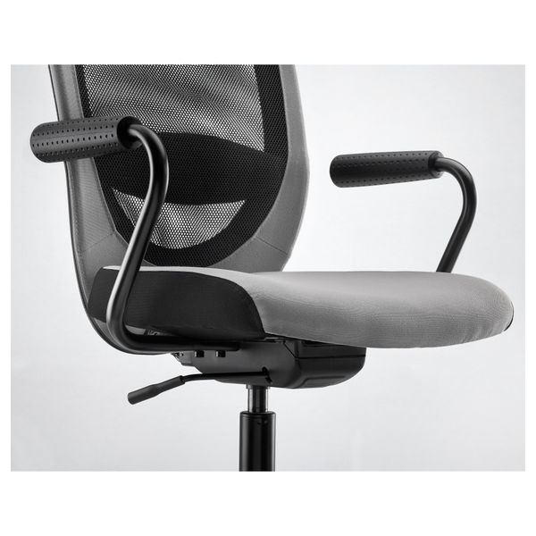 Вращающееся легкое кресло ФЛИНТАН / НОМИНЕЛЬ, серый - фото 4