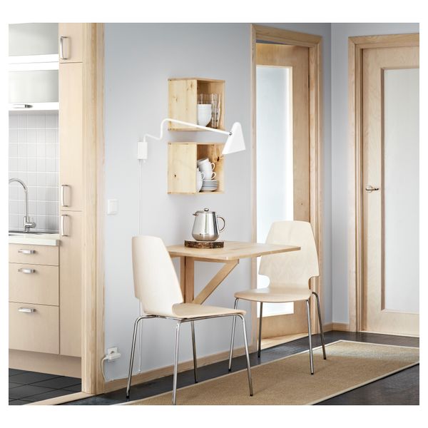 Шкаф навесной ФОРХОЙА, береза (30x30 см) - схема-чертеж с размерами