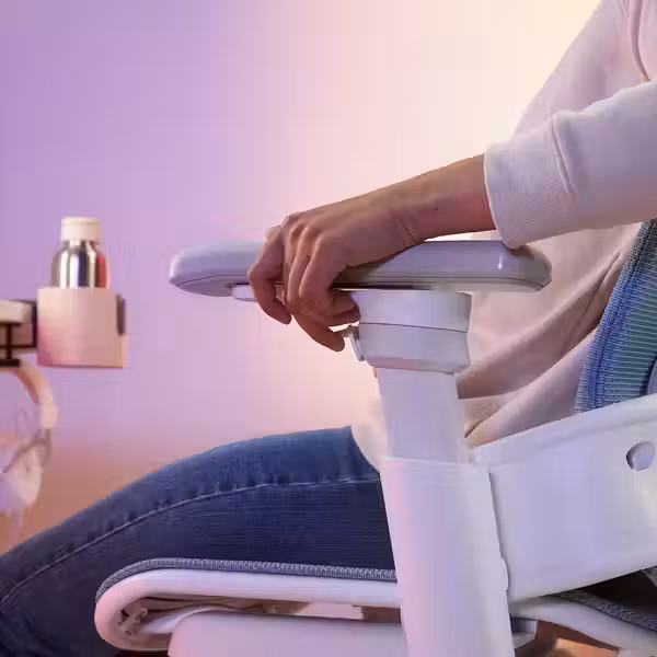 BÄSTBOLL Стул для геймеров - синий/Mjuk светло-серый - фото 10