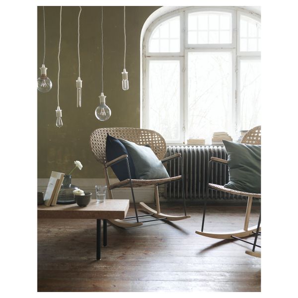Кресло-качалка, серый/естественный IKEA GRÖNADAL ГРЁНАДАЛЬ 203.841.82 - фото 3