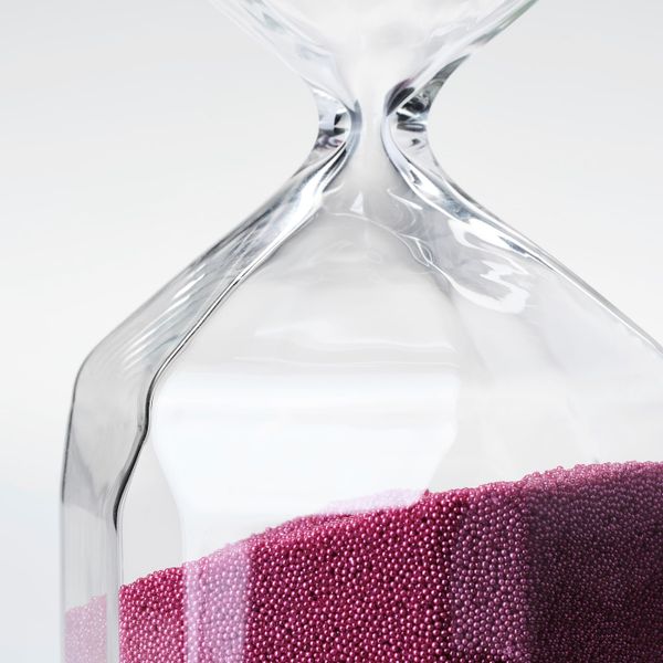 Декоративные песочные часы, прозрачное стекло, розовый, 16 см IKEA ТИЛЛСЮН 604.501.89 - фото 2