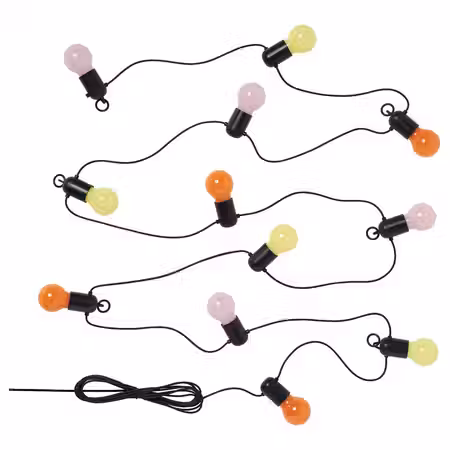 SOLVINDEN Гирлянда, 12 светодиодов - для сада/разноцветный