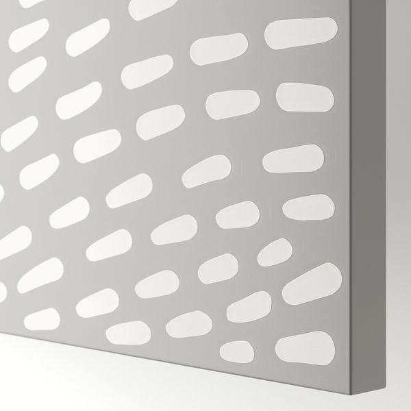 Дверца с петлями, серый с рисунком, 50x195 см IKEA MISTUDDEN 495.530.56 - схема-чертеж с размерами