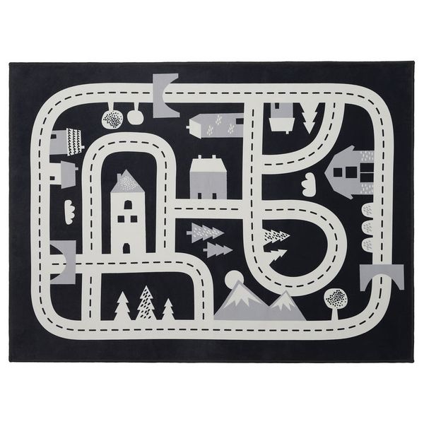 MARKKRYPARE МАРККРЮПАРЕ Ковер - темно-серый 74x100 см - фото 1