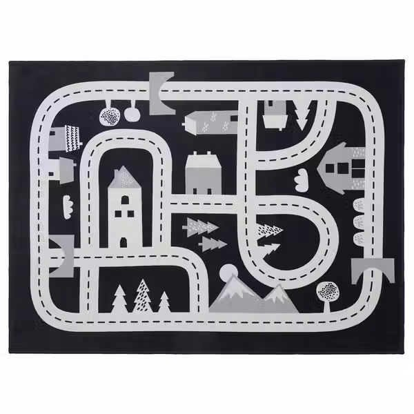 MARKKRYPARE МАРККРЮПАРЕ Ковер - темно-серый 74x100 см - фото 1