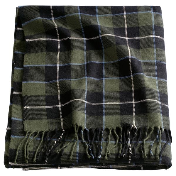 Плед, зеленый/клетка 150x200 см IKEA DAGNHILD ДАГНХИЛЬД 404.352.46 - фото 1