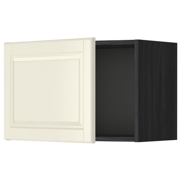 Шкаф навесной МЕТОД, черный, Будбин белый с оттенком - схема-чертеж с размерами