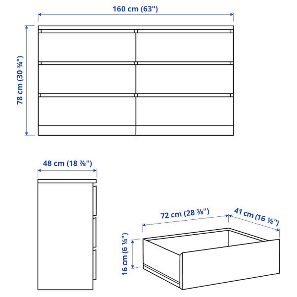 IKEA, дополнительный ракурс - схема-чертеж с размерами