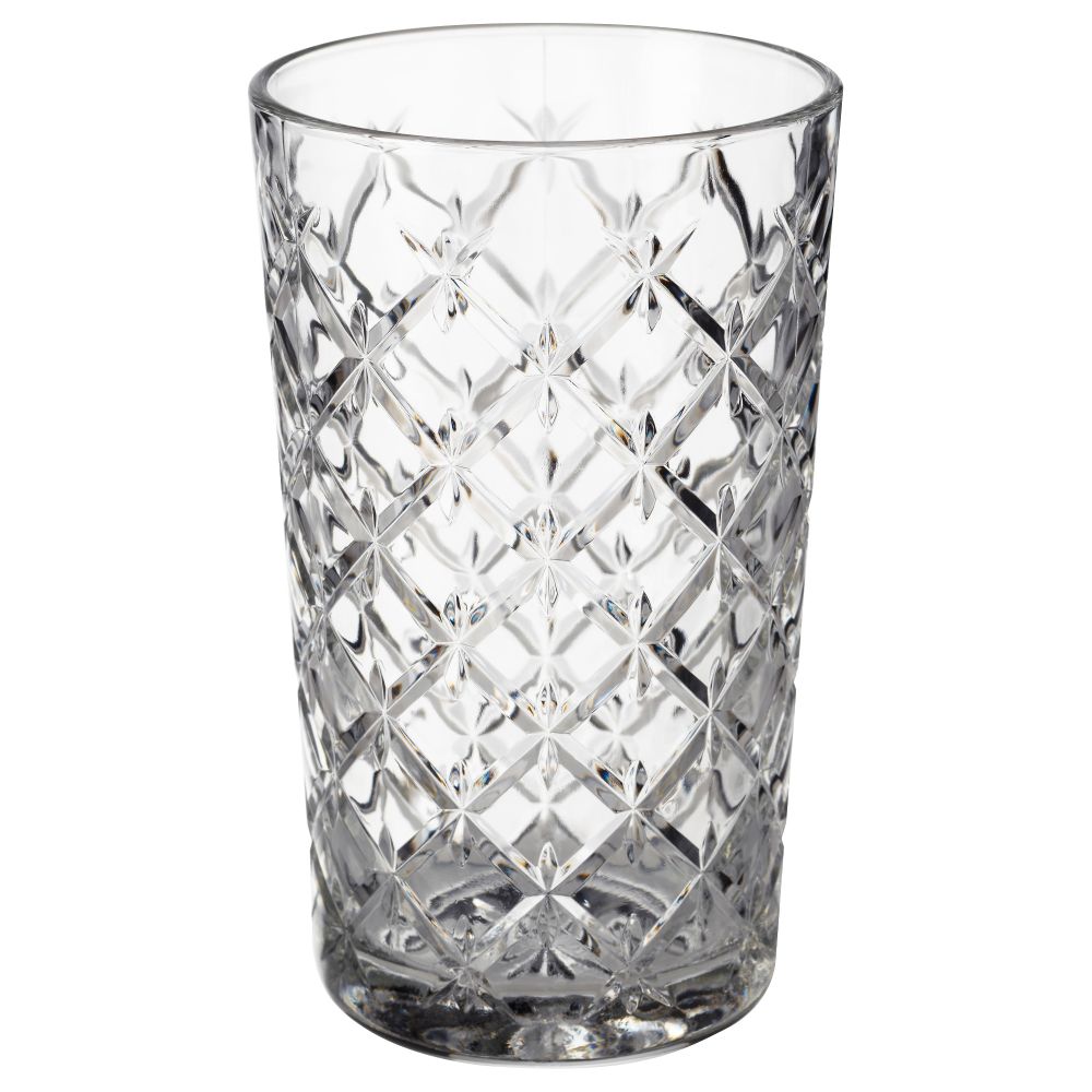 Стакан ФЛИМРА, прозрачное стекло, с рисунком (42 сл) - фото 1