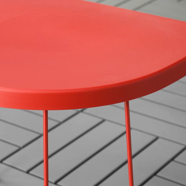 Табурет приставной стол,д/дома/сада, красный 56x41x43 см IKEA ТРАНАРЁ 704.114.23 - фото 9