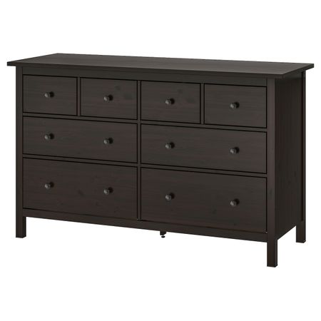 Комод с 8 ящиками, черно-коричневый 160x96 см IKEA HEMNES ХЕМНЭС 603.684.39