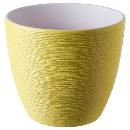 Горшок цветочный, желтый 15 см IKEA SKAKIG СКАКИГ 904.849.27