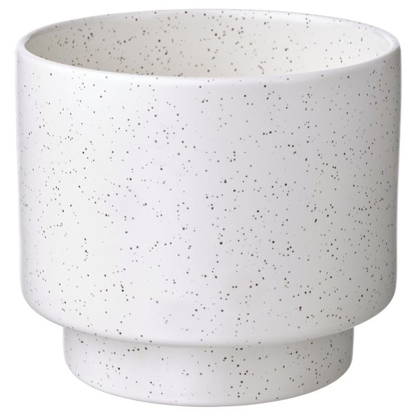 Кашпо, 12 см, для дома, улицы белый с оттенком IKEA DRAKFRUKT ДРАКФРУКТ 005.379.73 - фото 2