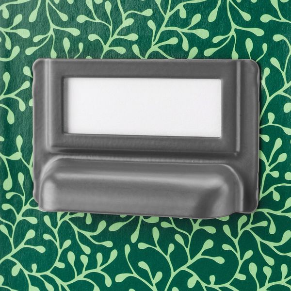 Подставка для журналов, зеленый/цветочный орнамент IKEA ФЬЕЛЛА 704.650.72 - фото 2