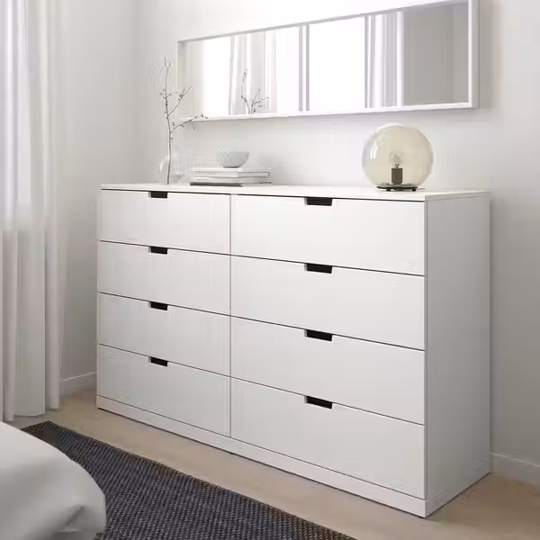 NORDLI Комод с 8 ящиками - белый 160x99 см - фото 2