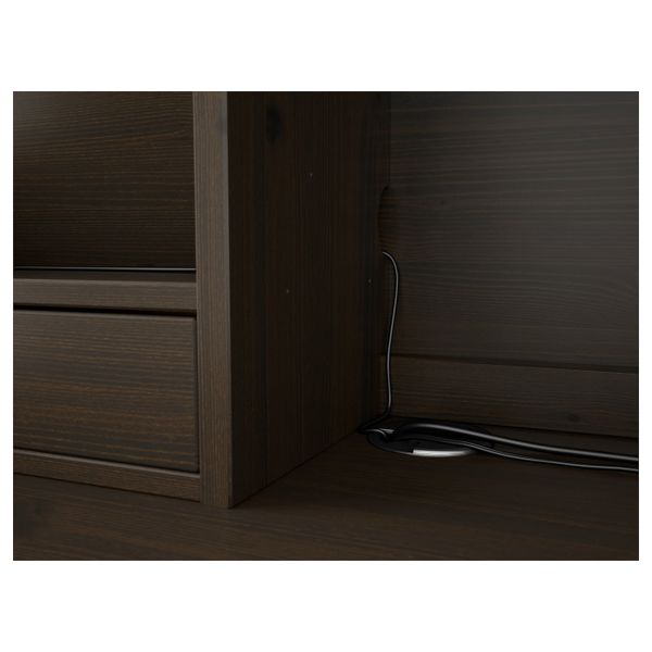 Стол с дополнительным модулем , черно-коричневый 155x137 см IKEA HEMNES ХЕМНЭС 792.783.92 - фото 4