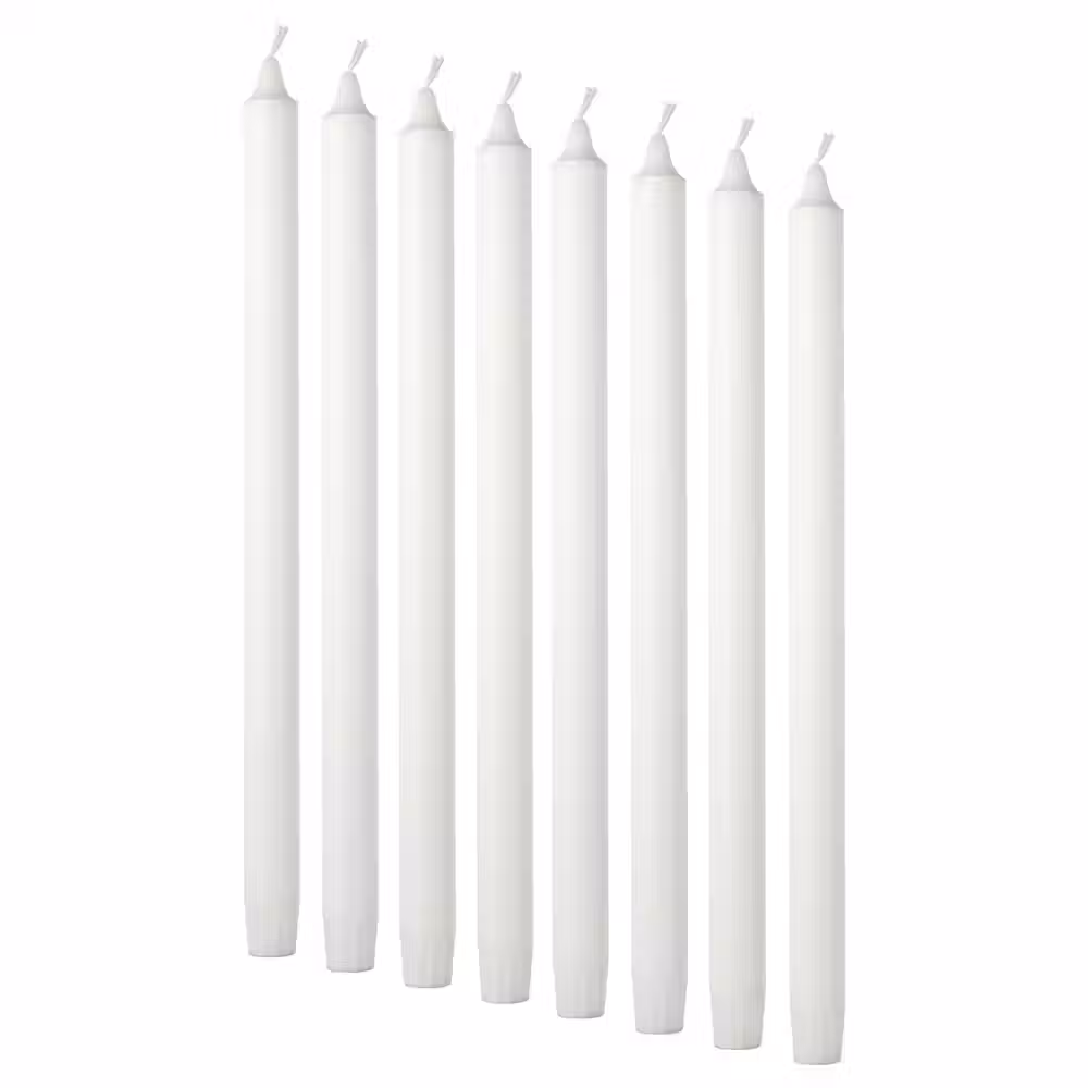 JUBLA Неароматическая свеча - белый 35 см - фото 1