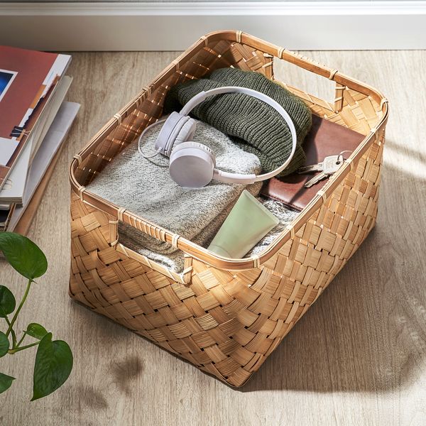 Корзина, 25x35x20 см, бамбук, ручная работа IKEA VÄXTHUS 505.511.36 - фото 4