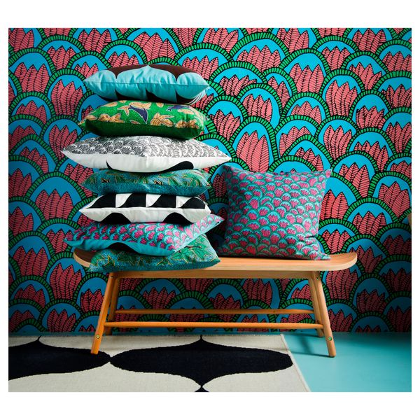 Чехол на подушку ТИЛЛФЭЛЛЕ, различные орнаменты (50x50 см) - схема-чертеж с размерами