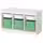 TROFAST Комбинация д/хранения+контейнеры - белый белый/ярко-зеленый 99x44x56 см