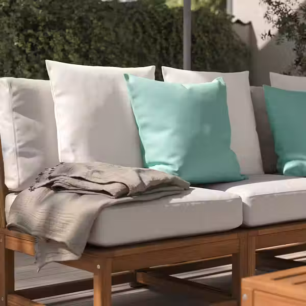 HJÄRTERÖ Чехол на подушку - белый с оттенком для сада/для дома 65x65 см - схема-чертеж с размерами