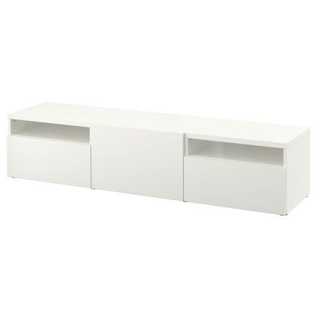 Тумба под ТВ, белый/Лаппвикен белый 180x42x39 см IKEA BESTÅ БЕСТО 293.990.75