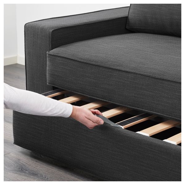 Диван-кровать 2-местная ВИЛАСУНД, Хилларед антрацит - фото 2