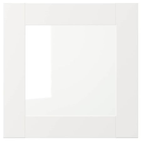 Стеклянная дверь, белый 40x40 см IKEA VÄRD ВЭРД 703.845.04