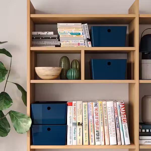 KUGGIS Контейнер с крышкой - черно-синий 26x35x15 см - фото 2