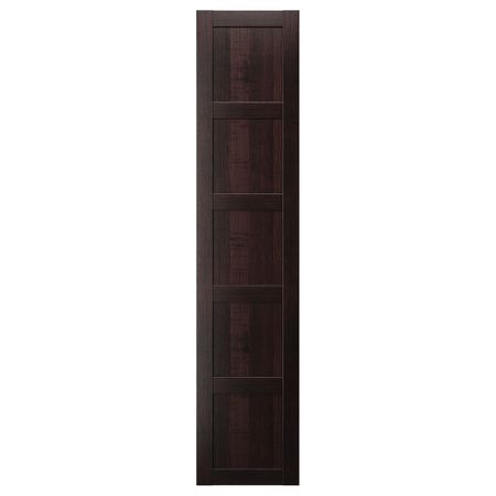 Дверца с петлями, черно-коричневый 50x229 см IKEA BERGSBO БЕРГСБУ 292.404.48