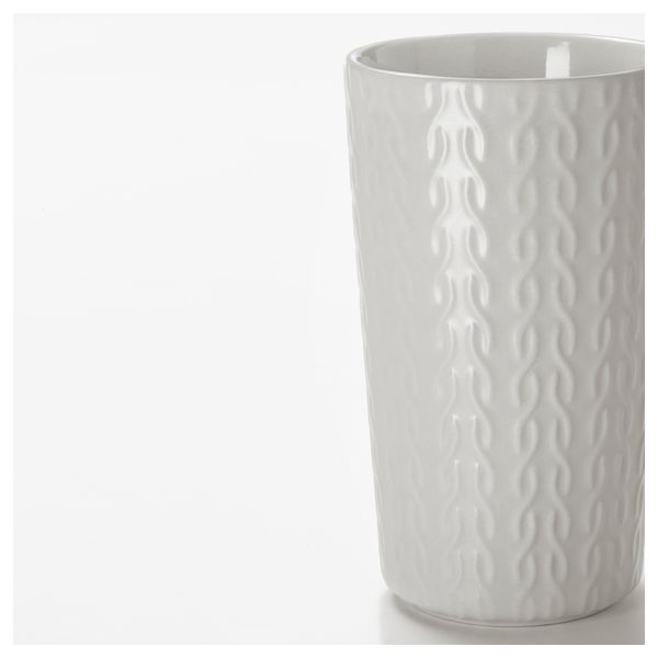 Стакан ВИНТЕР 2017, узор «плетение», светло-серый (35 сл) - фото 2