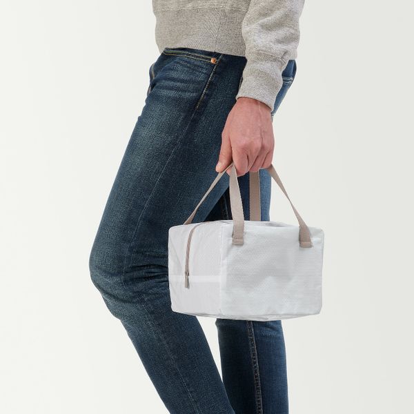 Сумка для/завтраков, белый, бежевый 22x17x16 см IKEA IKEA 365+ ИКЕА/365+ 604.800.25 - фото 2