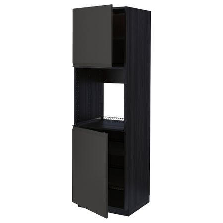 Высокий шкаф для духовки, 2 дверцы, полки IKEA METOD МЕТОД 094.953.08
