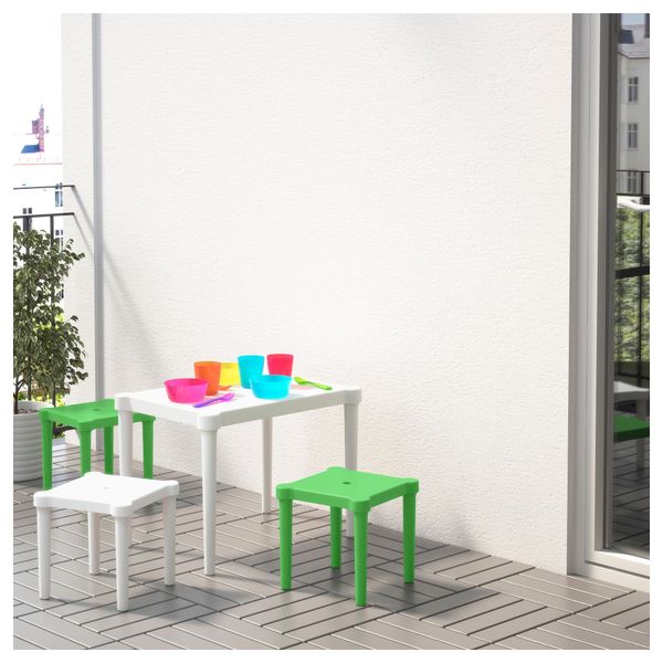 Табурет детский УТТЕР, д/дома/улицы, зеленый - схема-чертеж с размерами