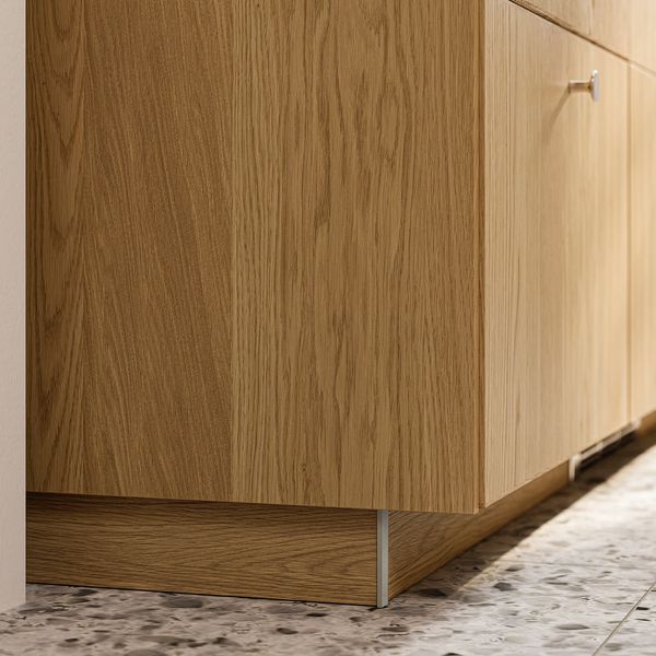 SINARP Цоколь - под дуб 220x8 см - схема-чертеж с размерами