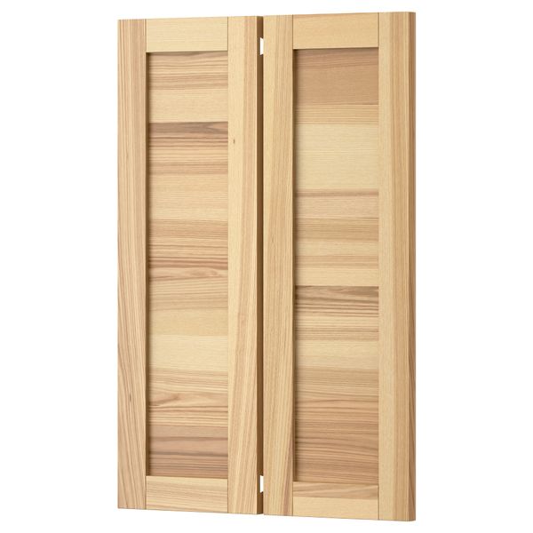 Дверца для напольного углового шкафа, 2 штуки ТОРХЭМН, естественный ясень (25x80 см) - фото 1