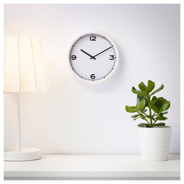 Настенные часы ПУГГ, белый (25 см) - схема-чертеж с размерами