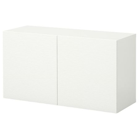 BESTÅ Комбинация настенных шкафов - белый/Laxviken 120x42x64 см