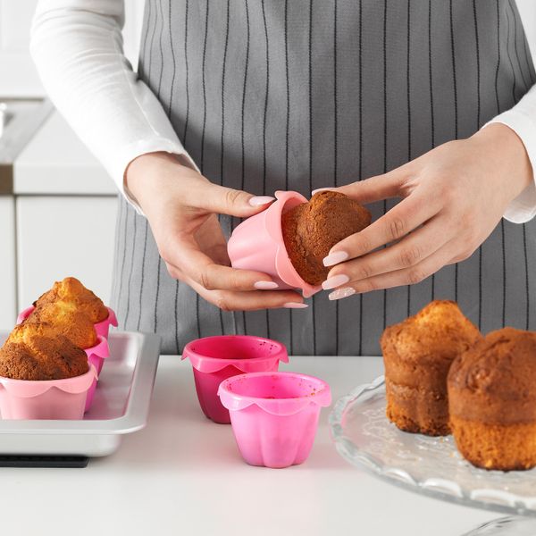Формочка для выпечки, разные оттенки розового IKEA SOCKERKAKA СОККЕРТАКА 903.731.56 - фото 4