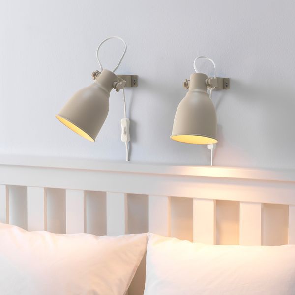 Настенный софит, лампа с зажимом, бежевый IKEA ХЕКТАР 204.332.67 - фото 6