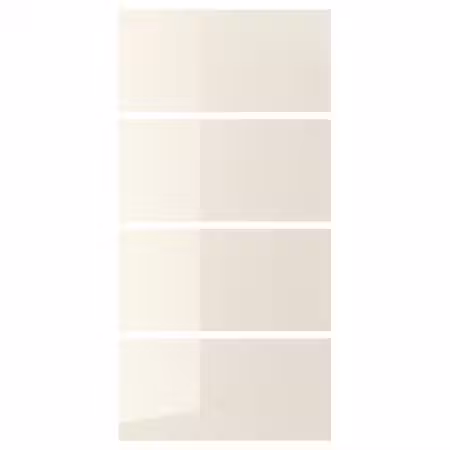 HOKKSUND 4 панели д/рамы раздвижной дверцы - глянцевый светло-бежевый 100x201 см