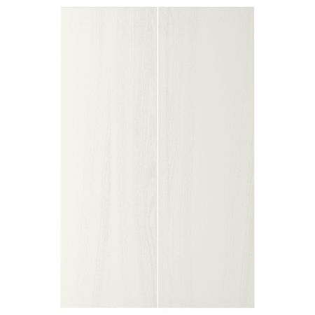 Дверца для напольного углового шкаф, 2 штуки РОСДАЛЬ, белый ясень (25x80 см)