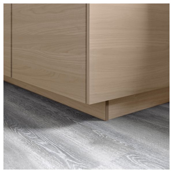 Цоколь БРОКХУЛЬТ, под грецкий орех светло-серый (220x8 см) - схема-чертеж с размерами