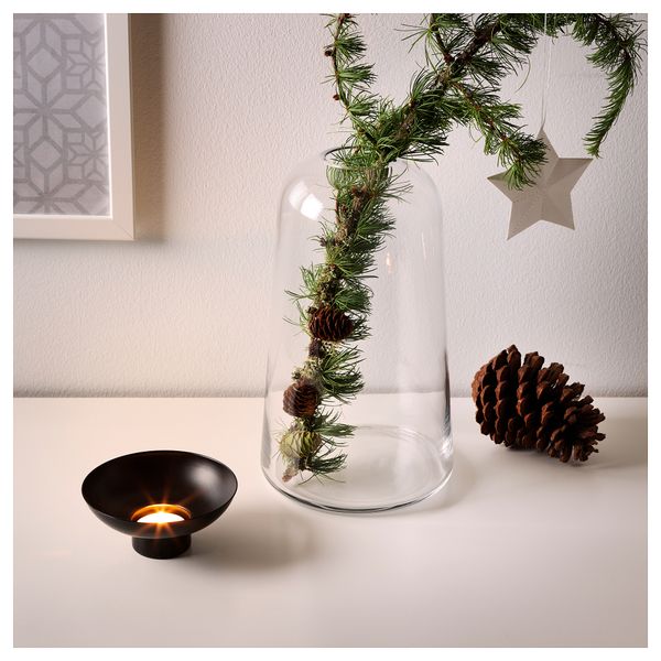 Ваза/подсвечник для греющей свечи ВИНТЕР 2017, прозрачное стекло (29 см) - схема-чертеж с размерами