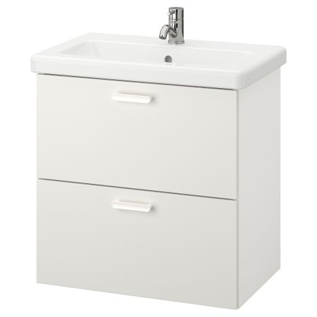 Шкаф для раковины с 2 ящиками, 64x43x65 cm IKEA TVÄLLEN ЛЕН ТВЭЛЛЕН, BEGIVENHET БЕГИВЕНХЕТ 193.364.89