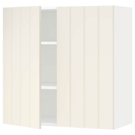 Навесной шкаф с полками, 2 дверцы IKEA METOD МЕТОД 992.265.33