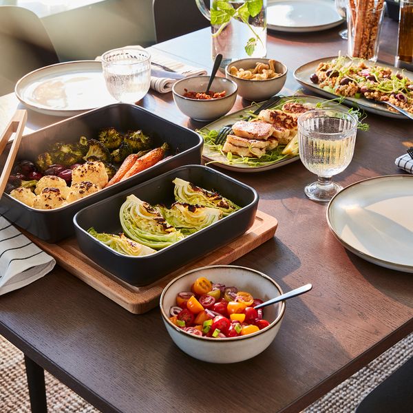 Стол и 6 стульев, коричневый, антрацит, 150, 205, 260 см IKEA ODGER ОДГЕР, STRANDTORP СТРАНДТОРП 094.829.85 - фото 9