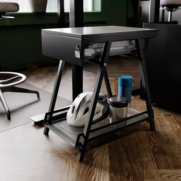 Тумба, антрацит 34x56 см IKEA TROTTEN ТРОТТЕН 504.748.88 - фото 2