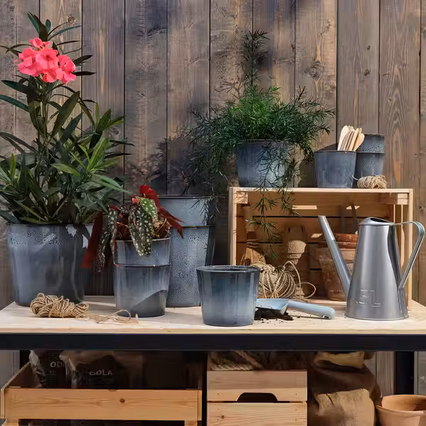 FJÄRILSBUSKE ФЬЕРИЛСБУСКЕ Кашпо - д/дома/улицы/синий 19 см - фото 2